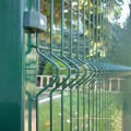 Panel de valla de malla de alambre recubierto de polvo soldado galvanizado pesado negro recubierto de pvc decorativo en fabricación de calibre 6